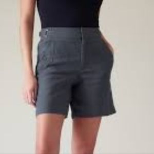 ATHLETA  100% Linen Voyager Shorts